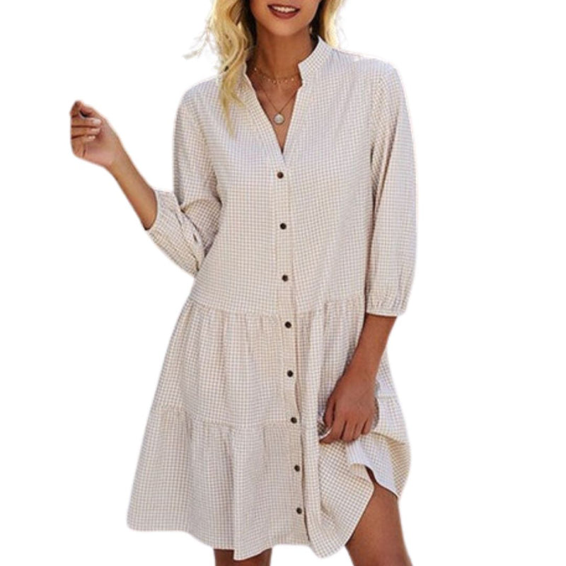 Sammy Jackson™ Lily Jurk | Geruit & Casual