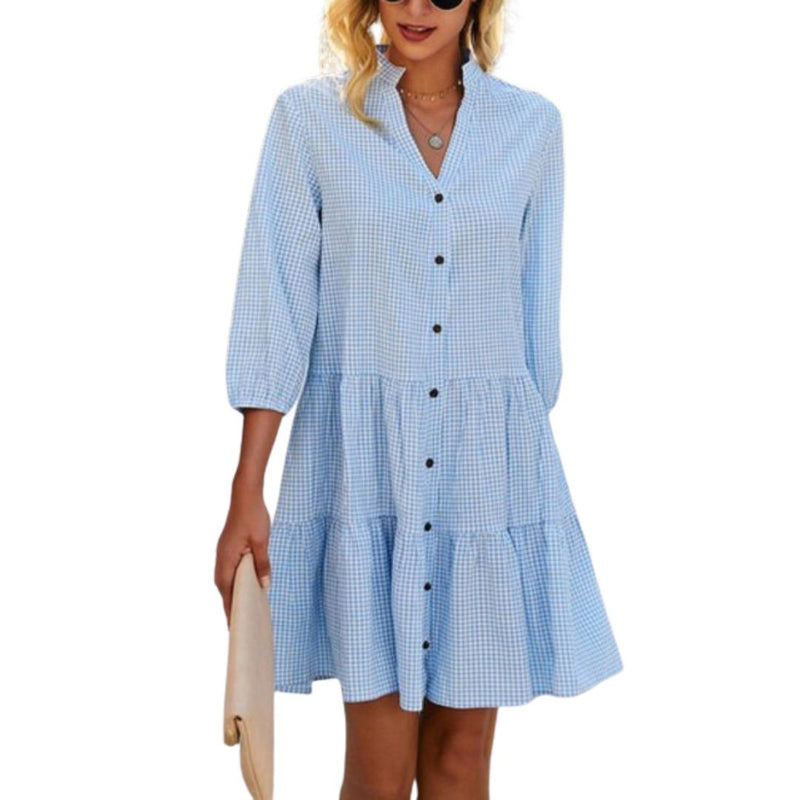 Sammy Jackson™ Lily Jurk | Geruit & Casual