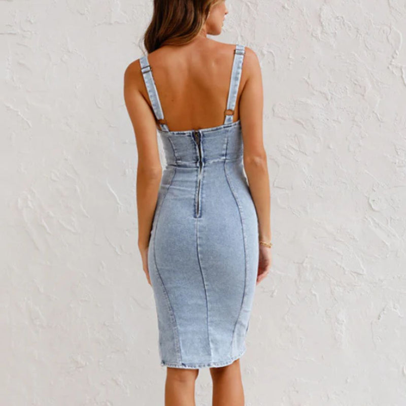 Sammy Jackson™ Naomi Denim Jurk | Stijlvol & Casual