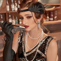 Sammy Jackson™ Zwarte Jaren '20 Accessoire Set