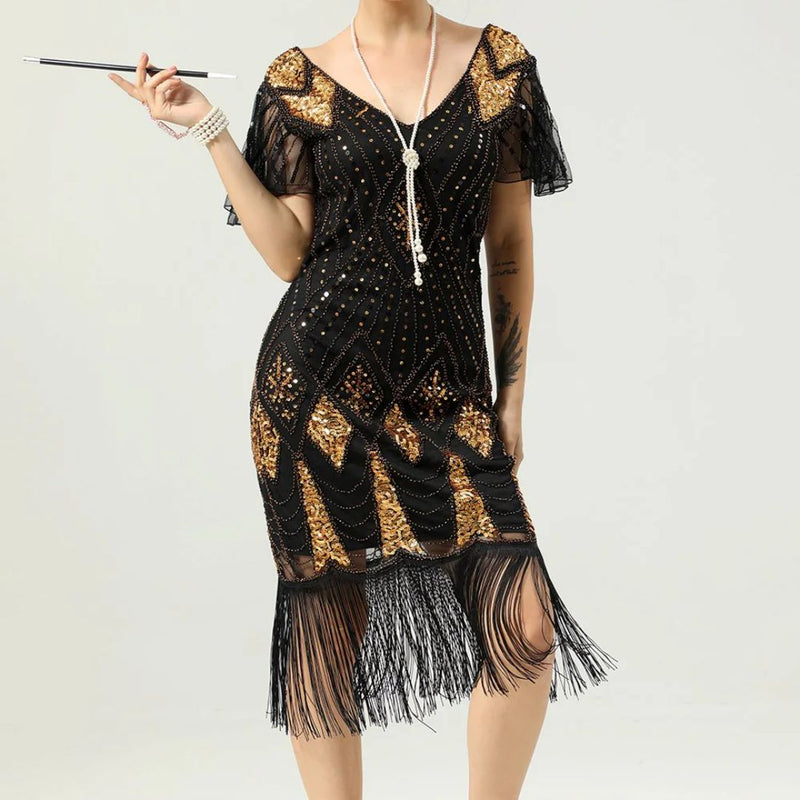 Sammy Jackson™ 1920s Fringe Dress | Glitter & Stylish