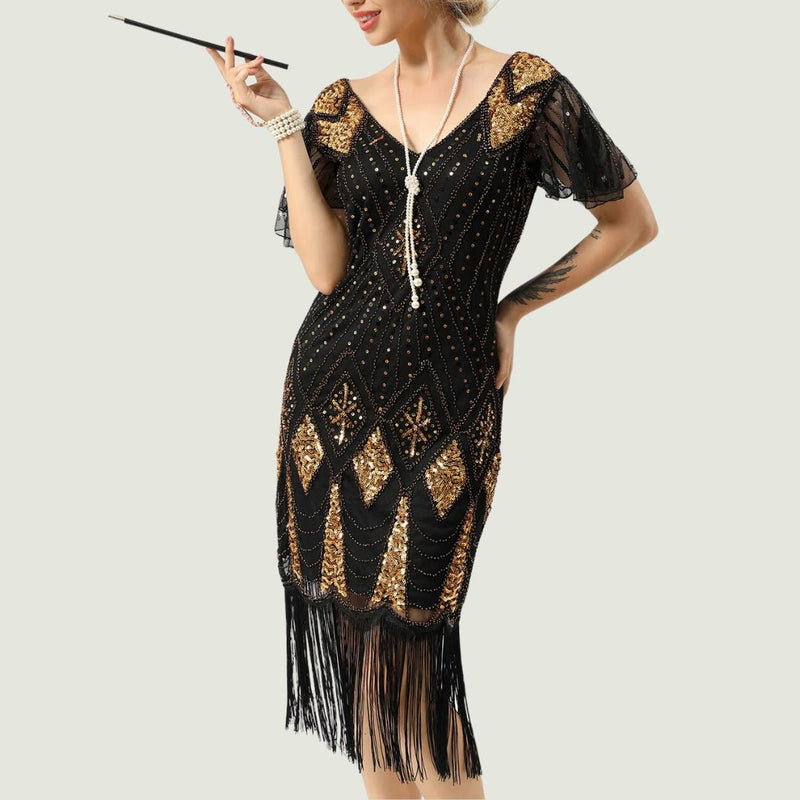 Sammy Jackson™ 1920s Fringe Dress | Glitter & Stylish