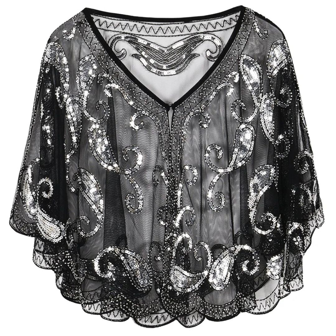 Sammy Jackson™ Kathy Glitter Cape | Vintage & Stijlvol