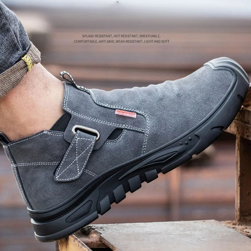 Buty robocze ochronne z stalowym noskiem | Odporne na przebicie buty do spawania elektrody