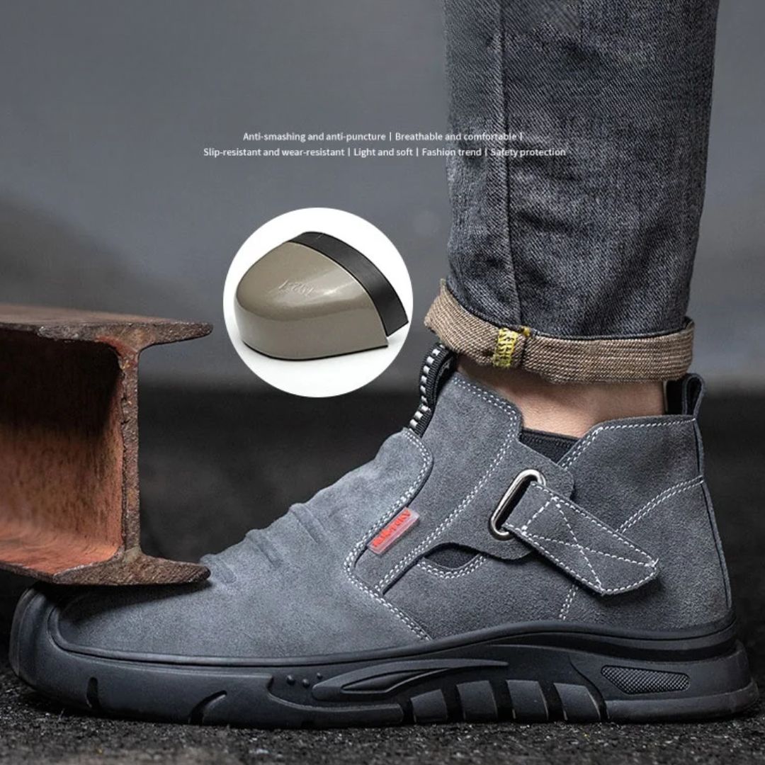 Buty robocze ochronne z stalowym noskiem | Odporne na przebicie buty do spawania elektrody