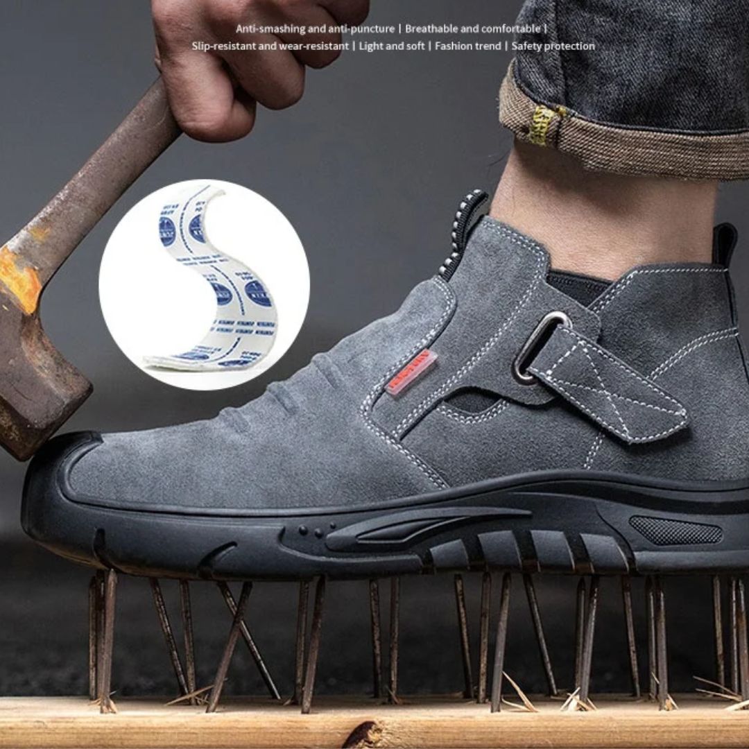 Buty robocze ochronne z stalowym noskiem | Odporne na przebicie buty do spawania elektrody
