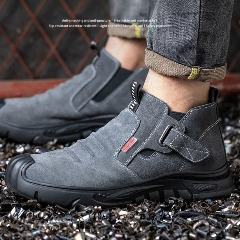 Buty robocze ochronne z stalowym noskiem | Odporne na przebicie buty do spawania elektrody