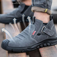 Buty robocze ochronne z stalowym noskiem | Odporne na przebicie buty do spawania elektrody