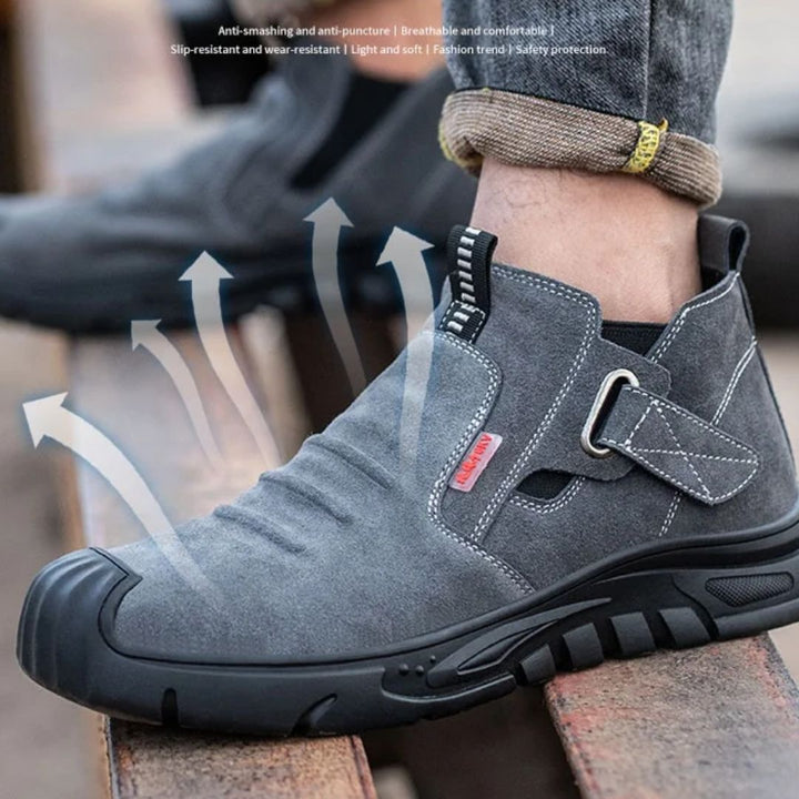 Buty robocze ochronne z stalowym noskiem | Odporne na przebicie buty do spawania elektrody