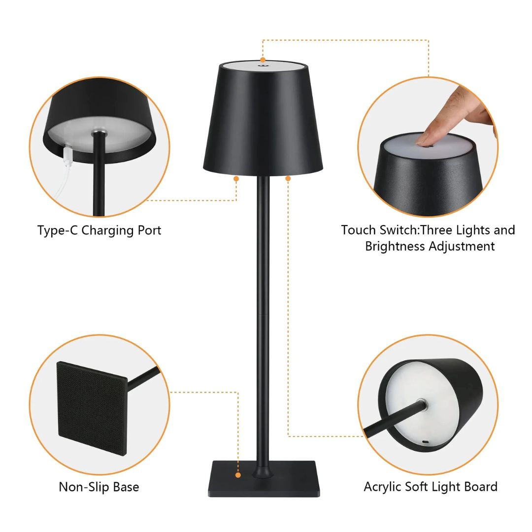 Sammy Jackson™ Corrie Oplaadbare USB-LED Bureaulamp