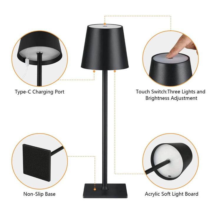 Sammy Jackson™ Corrie Oplaadbare USB-LED Bureaulamp