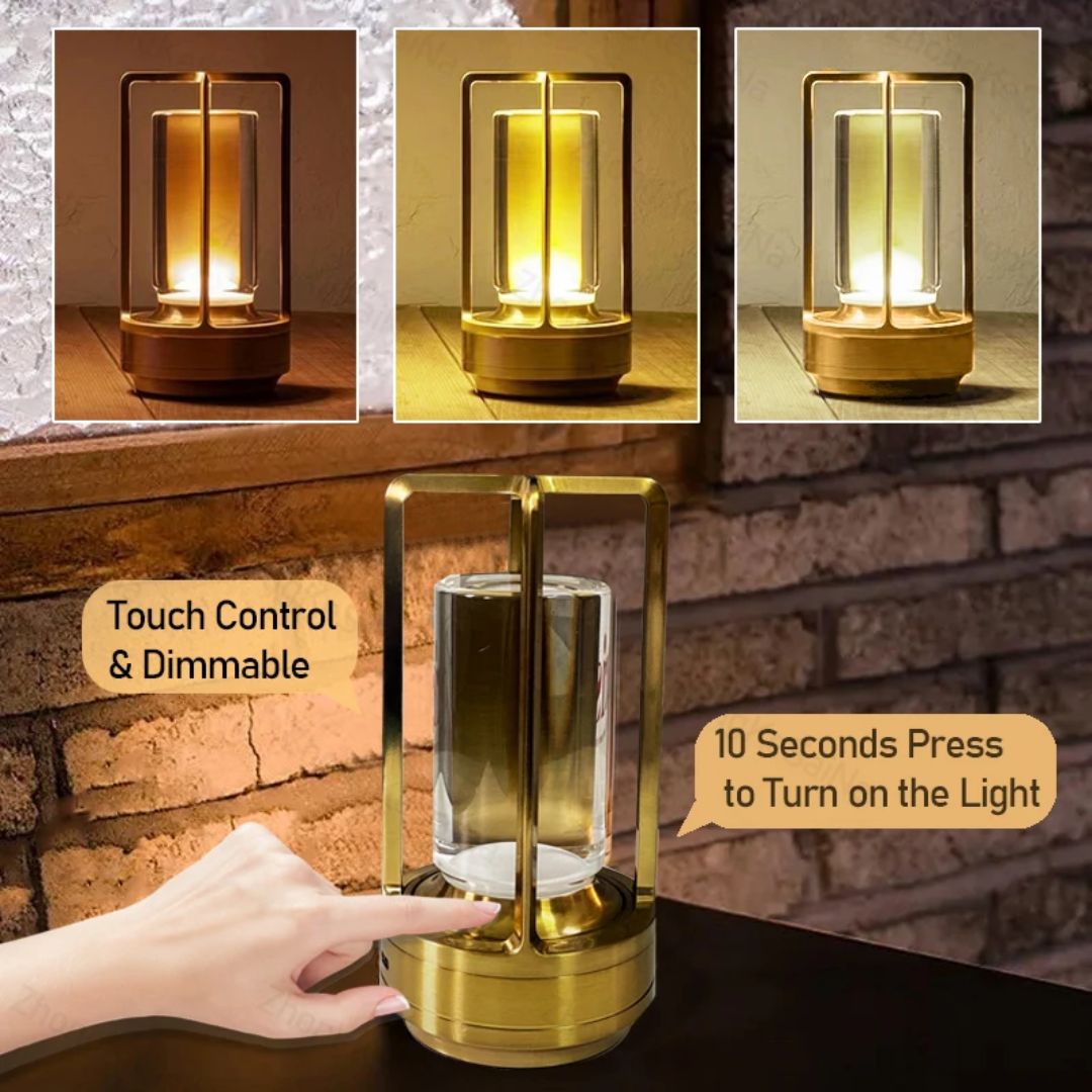 Sammy Jackson™ Clary LED Draadloze Retro Metalen Bar Bureaulamp