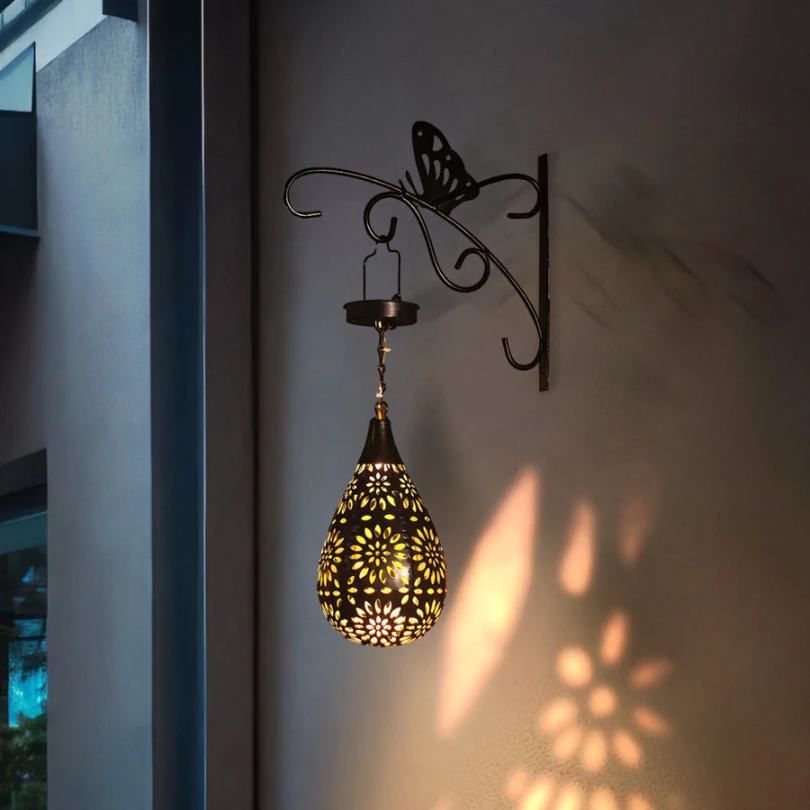 Zewnętrzna Lampa Wisząca na Energię Słoneczną - LumaBright