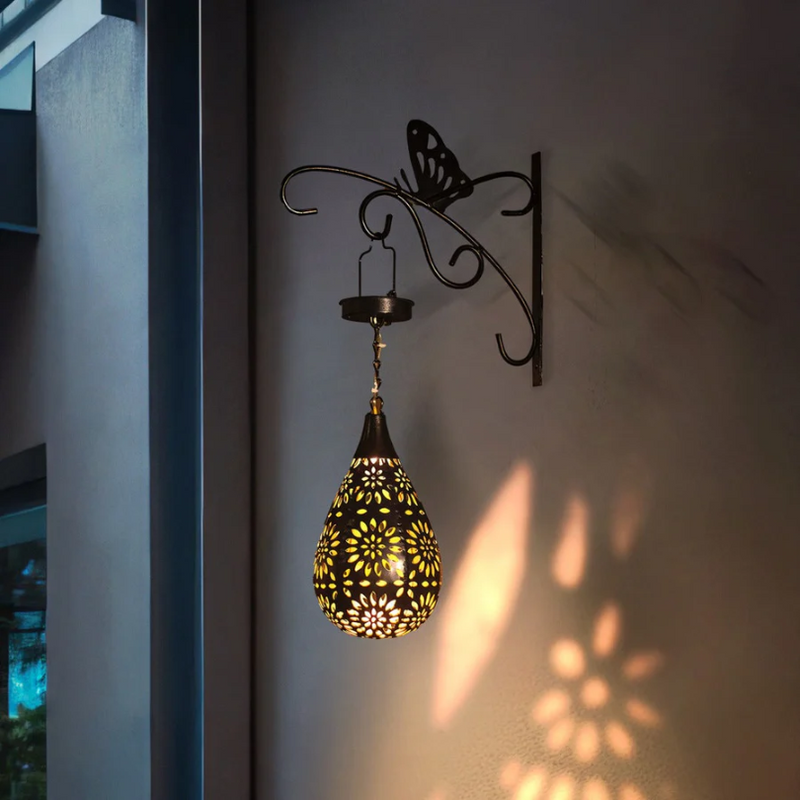 Zewnętrzna Lampa Wisząca na Energię Słoneczną - LumaBright