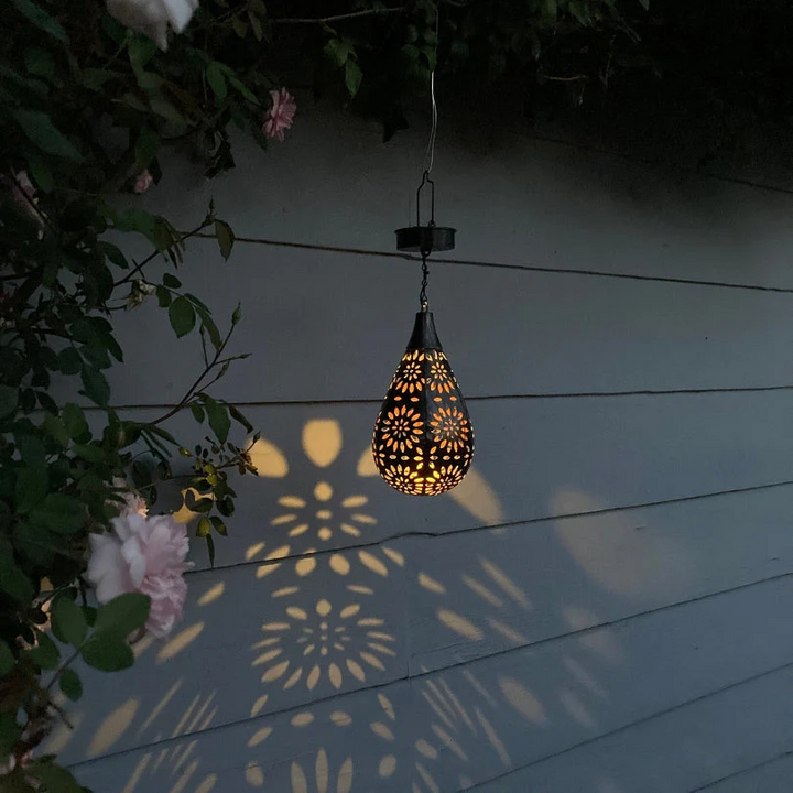 Zewnętrzna Lampa Wisząca na Energię Słoneczną - LumaBright