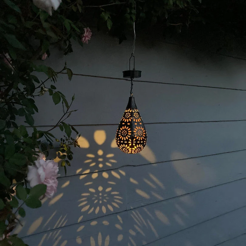 Zewnętrzna Lampa Wisząca na Energię Słoneczną - LumaBright