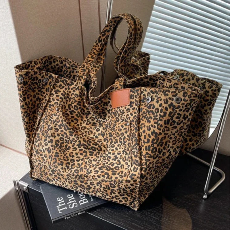 Stijlvolle Handtas met Luipaardprint - WildElegance