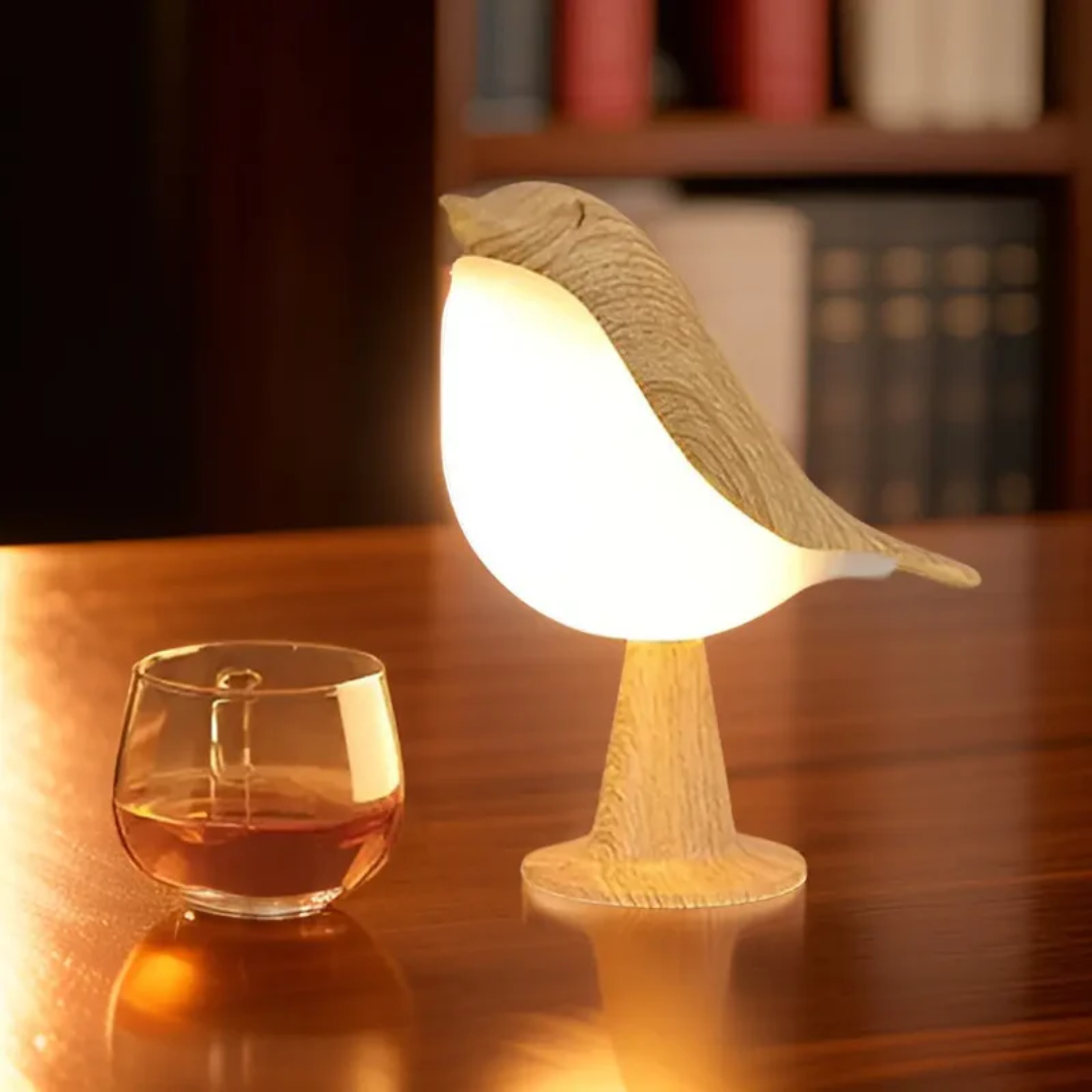 Stylish LED Bird Lamp with Touch Control and Aromatherapy - FeatherGlow