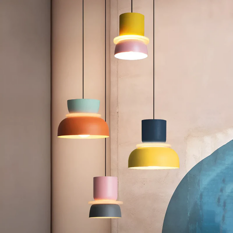 Kolorowa i Modna Lampa Wisząca LED Macaron - VividGlow