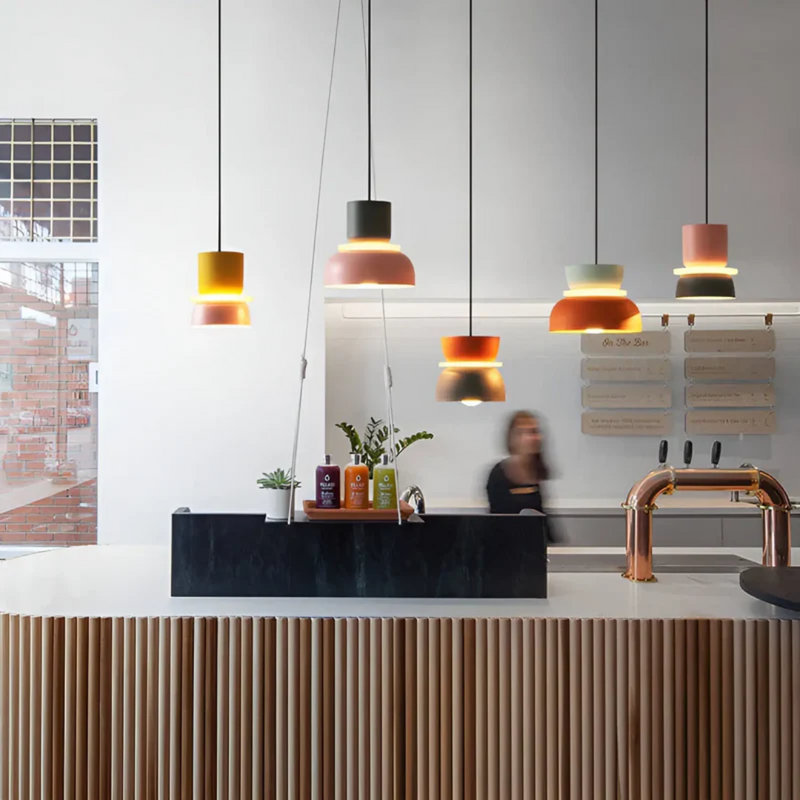 Kolorowa i Modna Lampa Wisząca LED Macaron - VividGlow