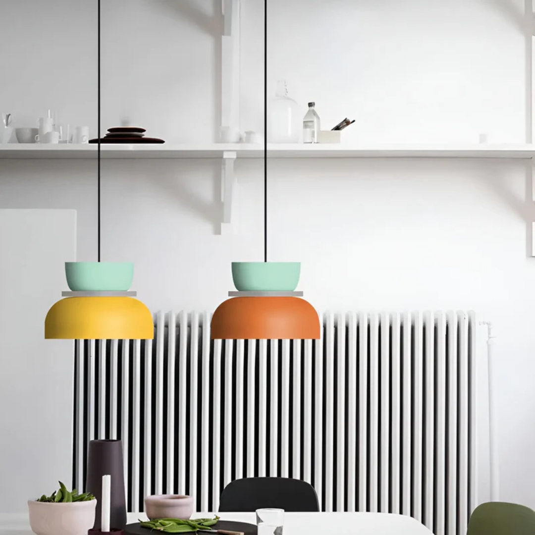 Kolorowa i Modna Lampa Wisząca LED Macaron - VividGlow
