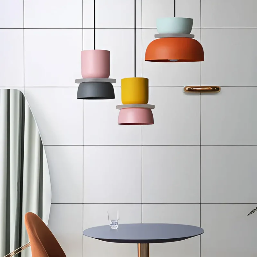 Kolorowa i Modna Lampa Wisząca LED Macaron - VividGlow