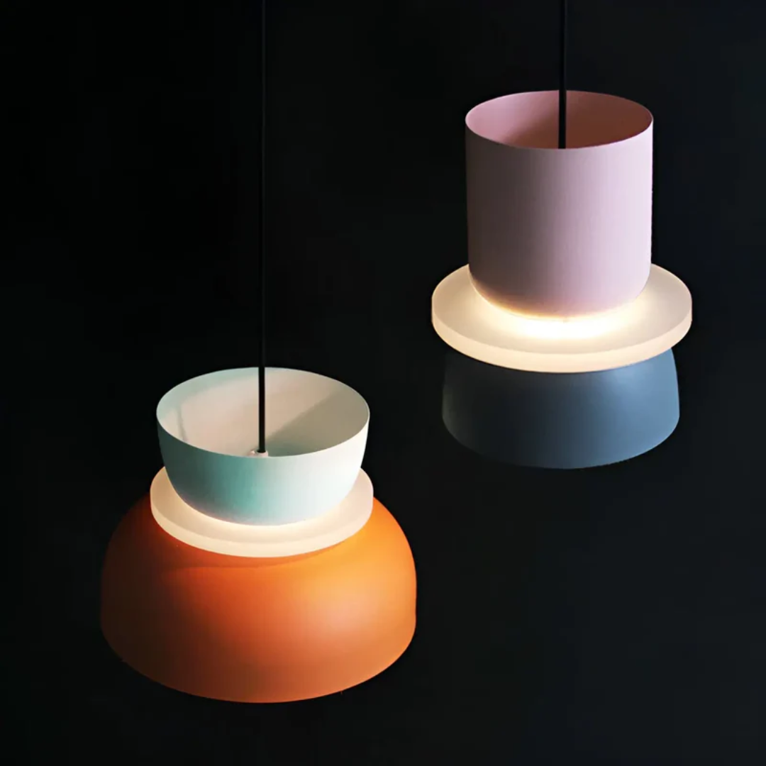 Kolorowa i Modna Lampa Wisząca LED Macaron - VividGlow