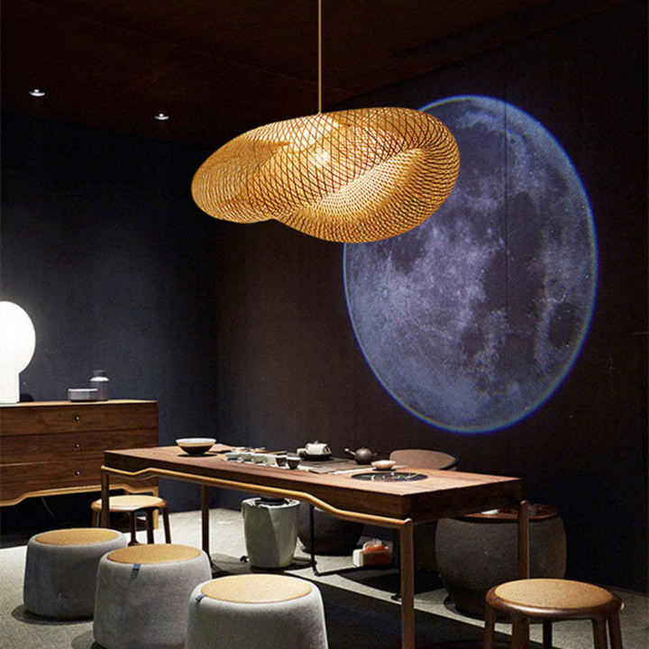 Design LED lampa wisząca bambusowe kule - EcoSphere