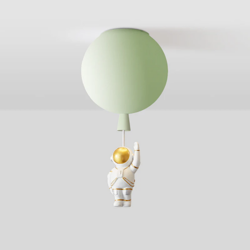 Trendy Moon/Astronaut Kids' Room LED Ceiling Lamp - CosmoGlow
