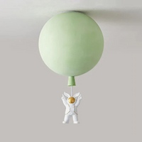 Trendy Moon/Astronaut Kids' Room LED Ceiling Lamp - CosmoGlow