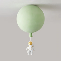 Trendy Moon/Astronaut Kids' Room LED Ceiling Lamp - CosmoGlow