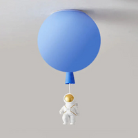 Trendy Moon/Astronaut Kids' Room LED Ceiling Lamp - CosmoGlow