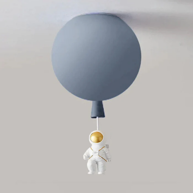 Trendy Moon/Astronaut Kids' Room LED Ceiling Lamp - CosmoGlow