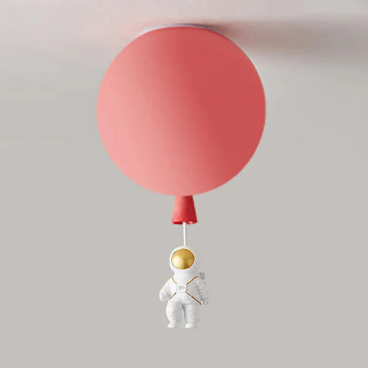 Trendy Moon/Astronaut Kids' Room LED Ceiling Lamp - CosmoGlow