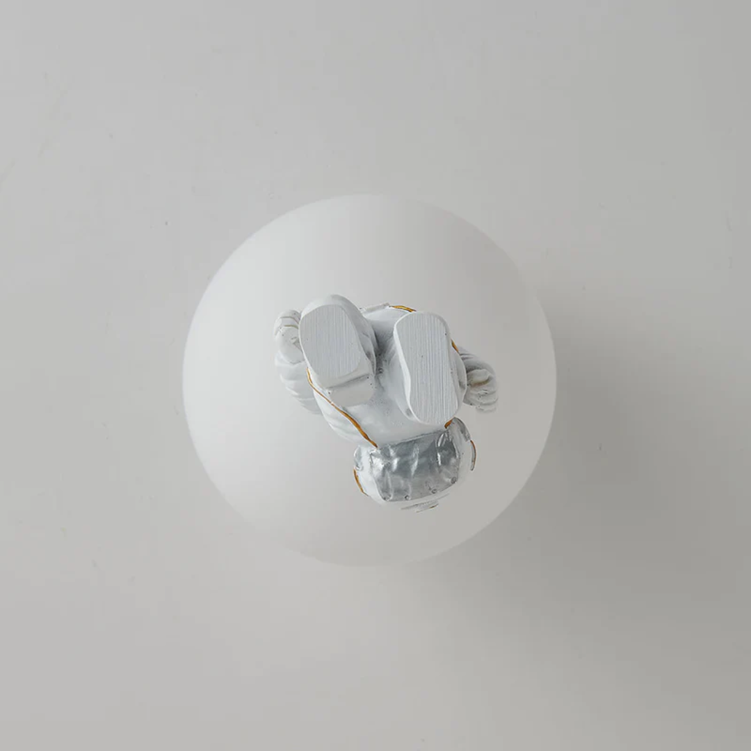 Trendy Moon/Astronaut Kids' Room LED Ceiling Lamp - CosmoGlow