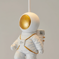 Trendy Moon/Astronaut Kids' Room LED Ceiling Lamp - CosmoGlow