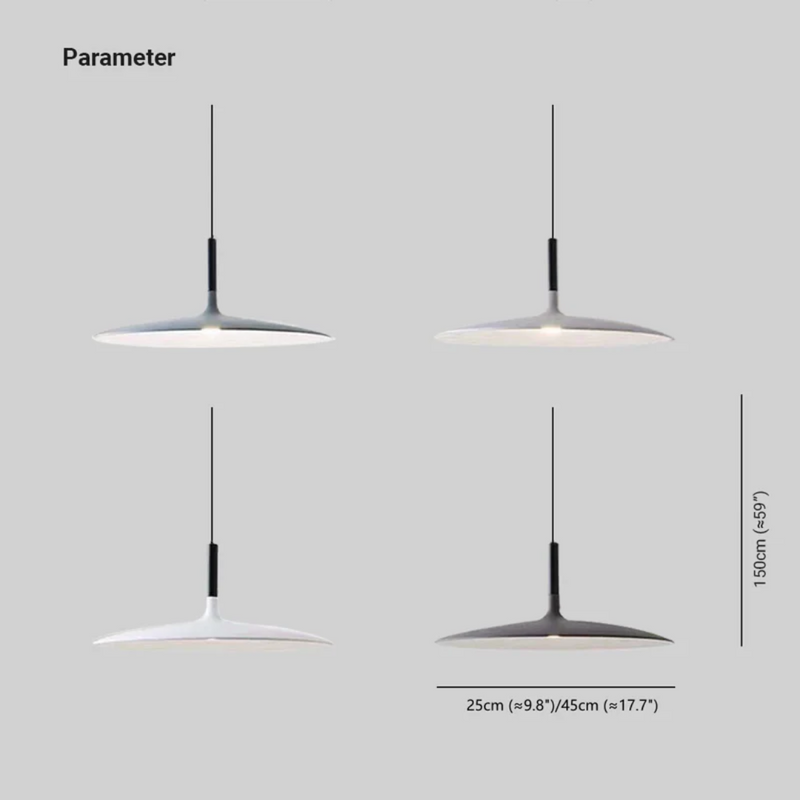 Nowoczesna lampa wisząca LED - AuraPan