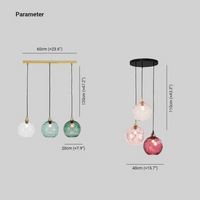Nowoczesna lampa wisząca z 3 lampami - Kaskada