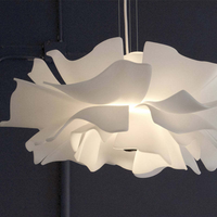 Lampa wisząca Design Kwiat Biały Metal - Sophia