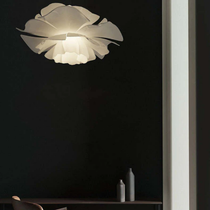 Lampa wisząca Design Kwiat Biały Metal - Sophia