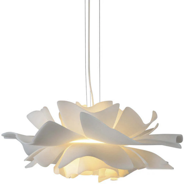 Lampa wisząca Design Kwiat Biały Metal - Sophia
