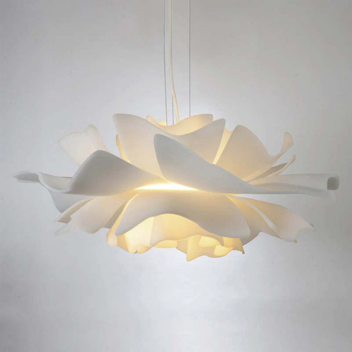 Lampa wisząca Design Kwiat Biały Metal - Sophia