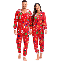 Comfortabele Koppel Kerst Matching Onesie Pyjama's - SnuggleDuo