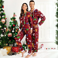 Comfortabele Koppel Kerst Matching Onesie Pyjama's - SnuggleDuo