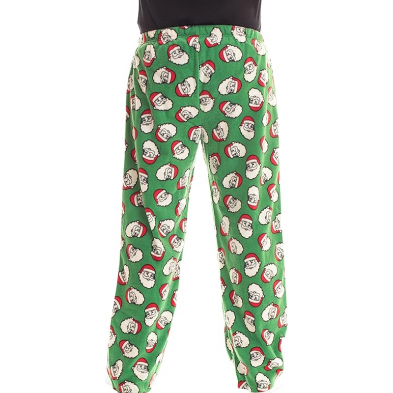 Heren Microfleece Pyjamabroek met Kerstprint - Lars