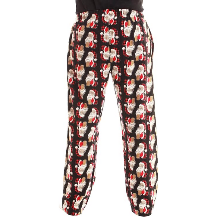 Heren Microfleece Pyjamabroek met Kerstprint - Lars