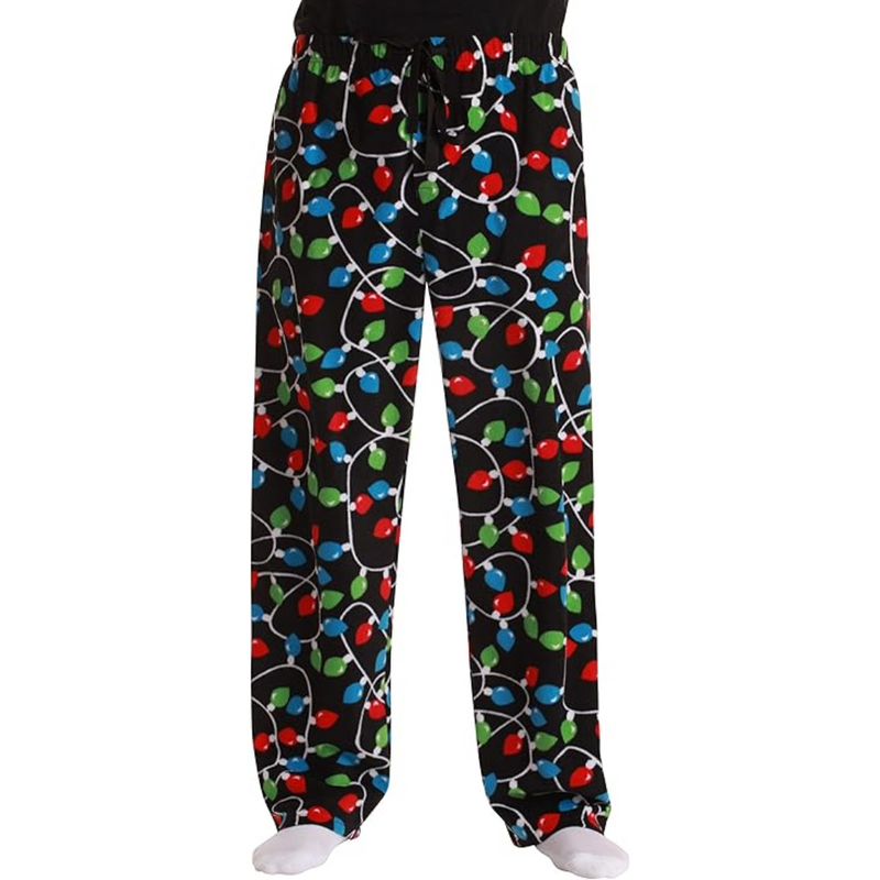 Heren Microfleece Pyjamabroek met Kerstprint - Lars