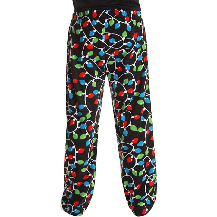 Heren Microfleece Pyjamabroek met Kerstprint - Lars