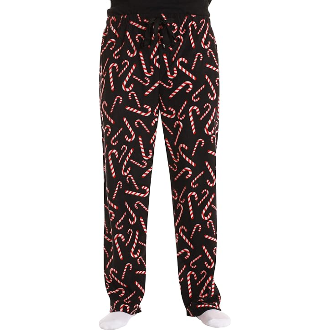 Heren Microfleece Pyjamabroek met Kerstprint - Lars