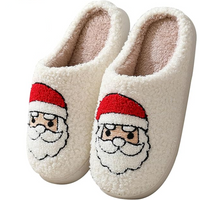 Warme Retro Pluche Kerstpantoffels - Frosty Feet